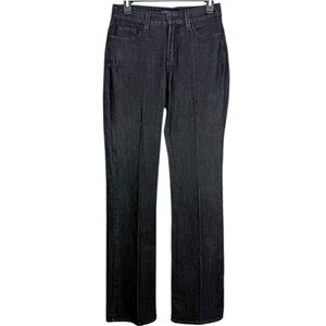 NYDJ Women’s Straight Leg Dark Wash Jeans w/ Rhinestone Back Pockets Size 4